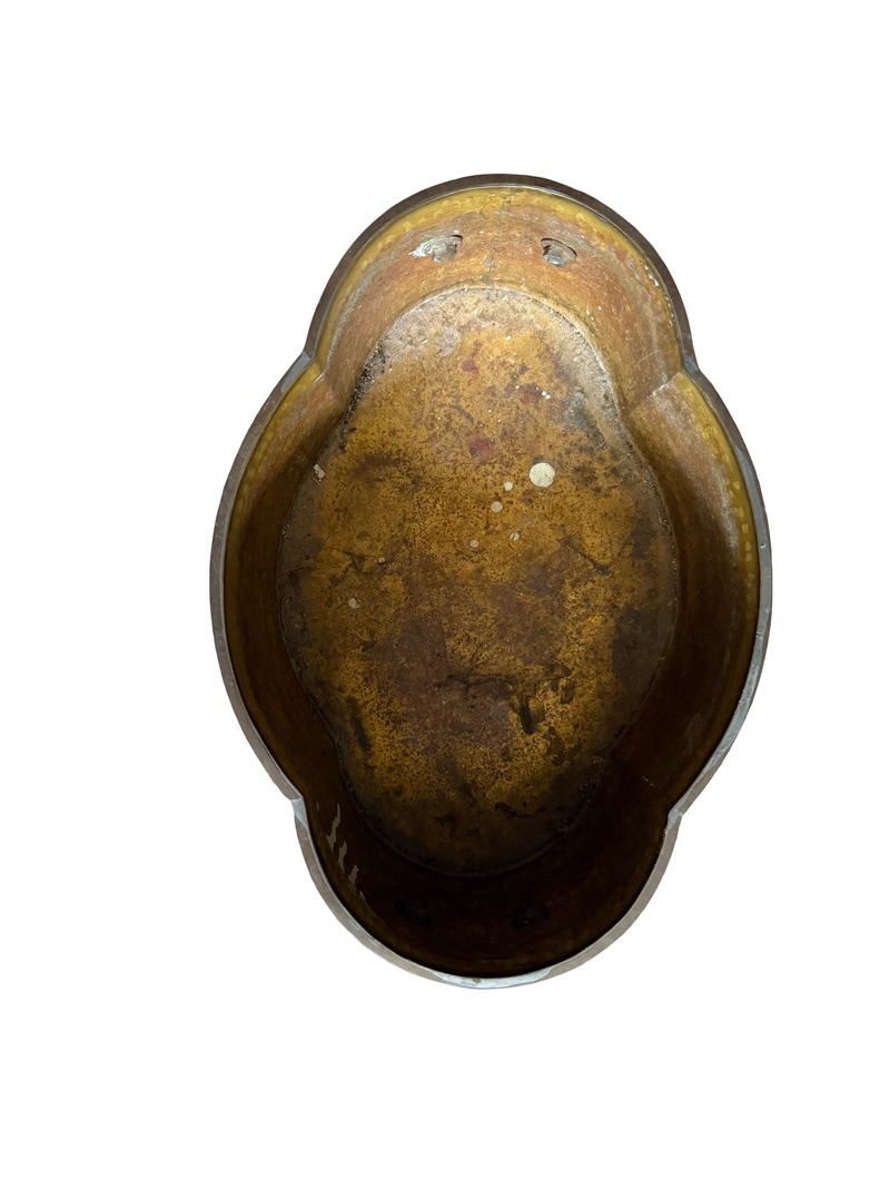 Large Hammered Brass Jardinière