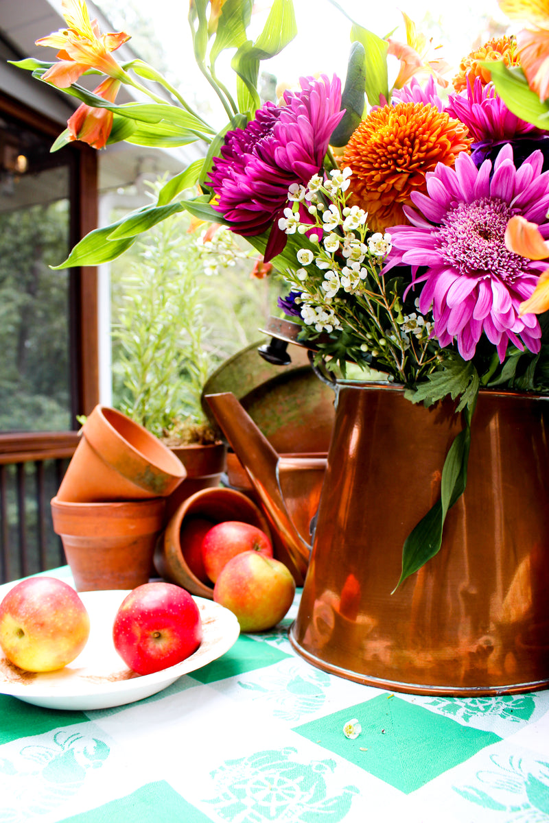 Vintage French Copper Watering Kettle