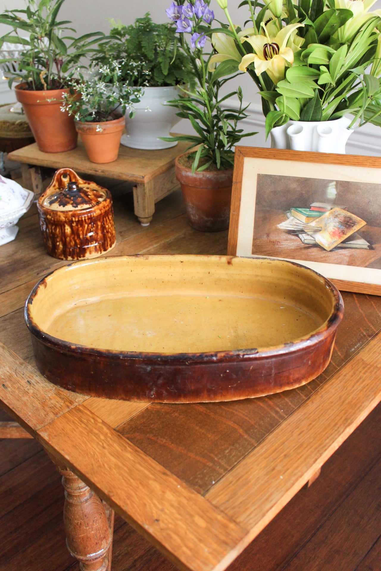 Antique French Baking Dish