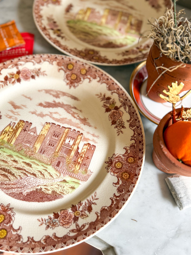 Vintage English Transferware Plate - Hove Castle