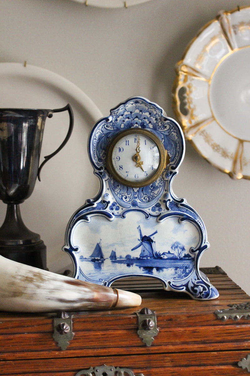Royal Delft Hand-painted Clock