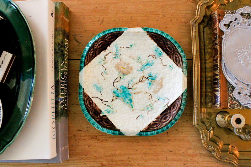 Antique Majolica Plate