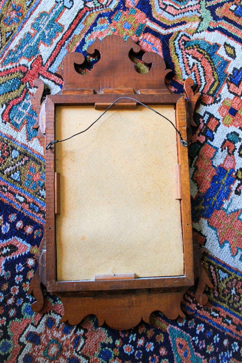 Antique Miniature Chippendale-Style Mirror