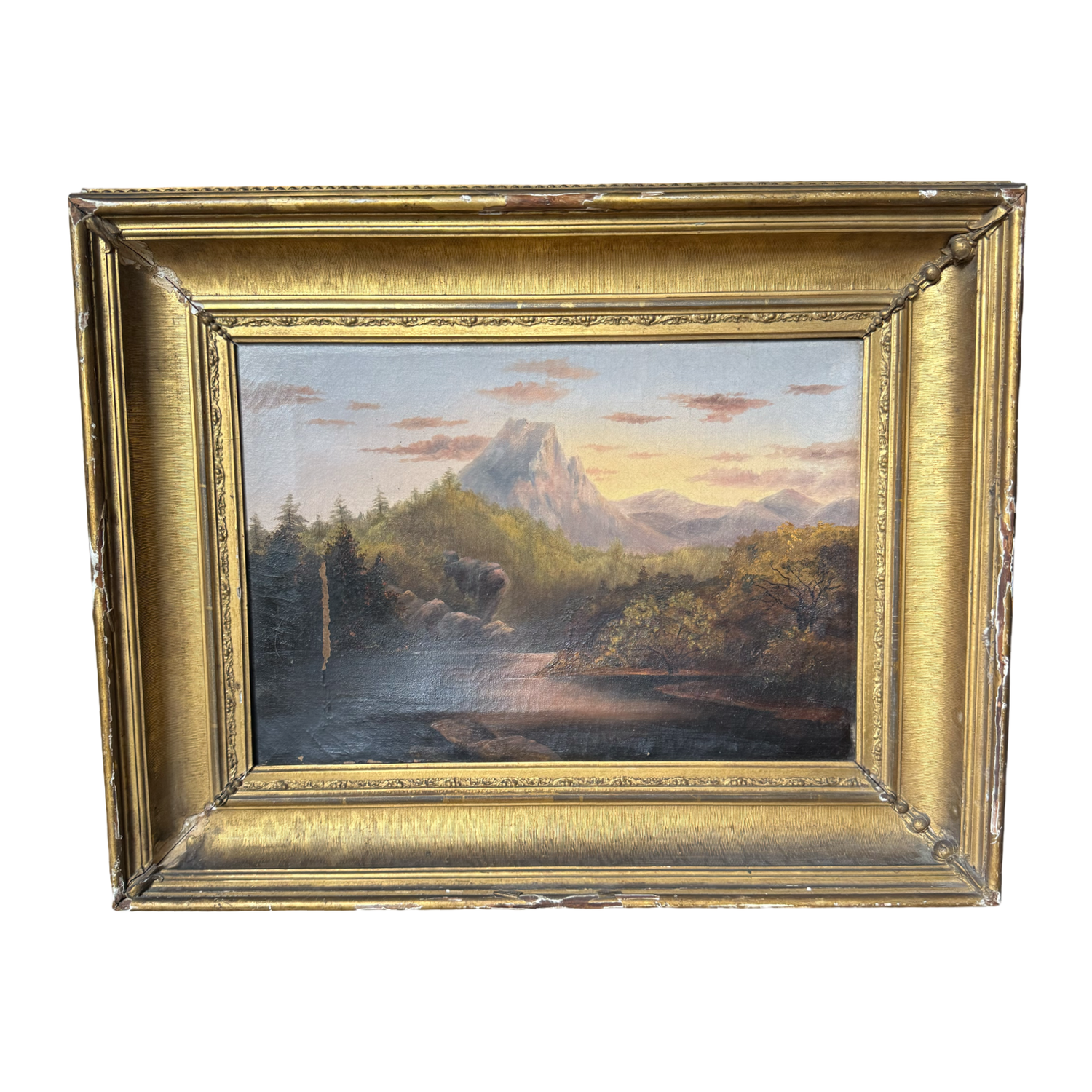 19c Landscape on stretched canvas