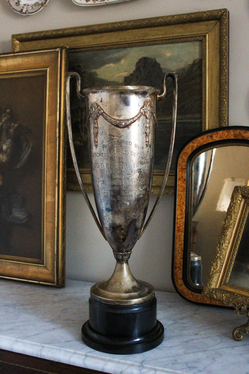 Vintage Silver-plate Presentation Trophy | 1939–1940
