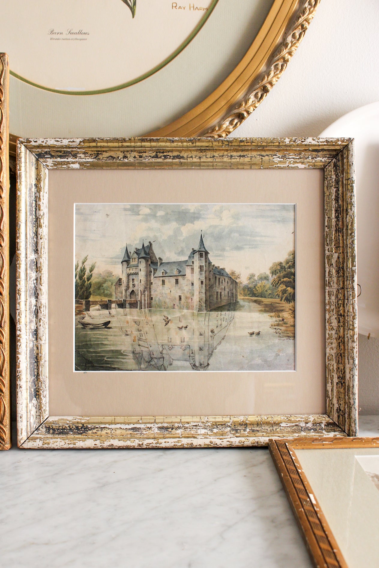 Grand Château Watercolor -19c