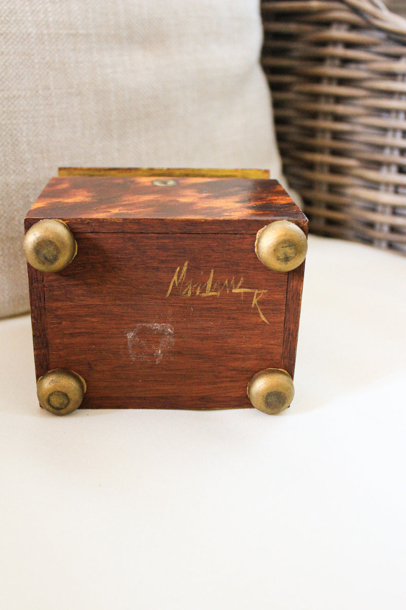 Vintage Faux Tortoise Shell Box