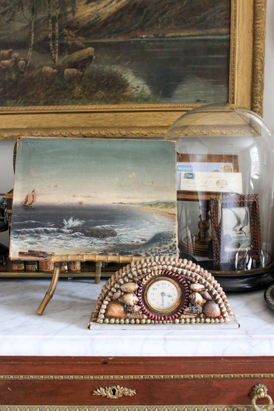 1940s Shell Mantle Clock