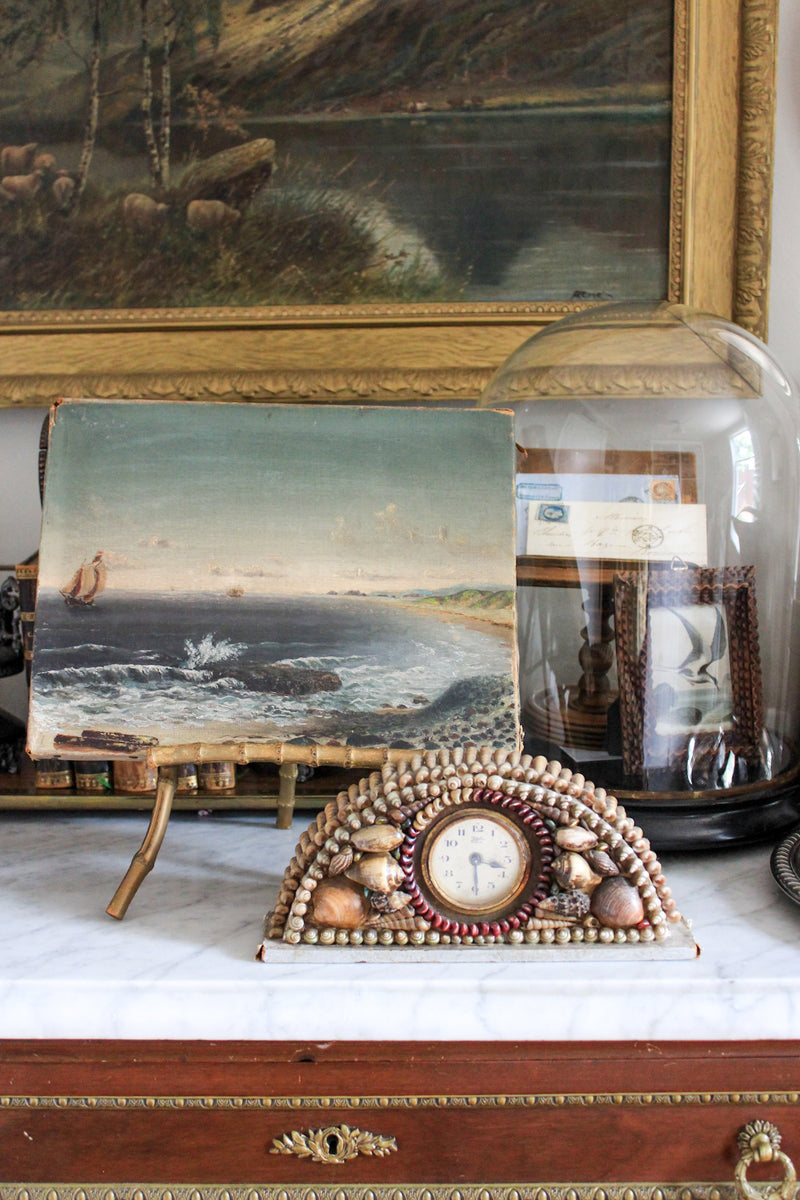 1940s Shell Mantle Clock