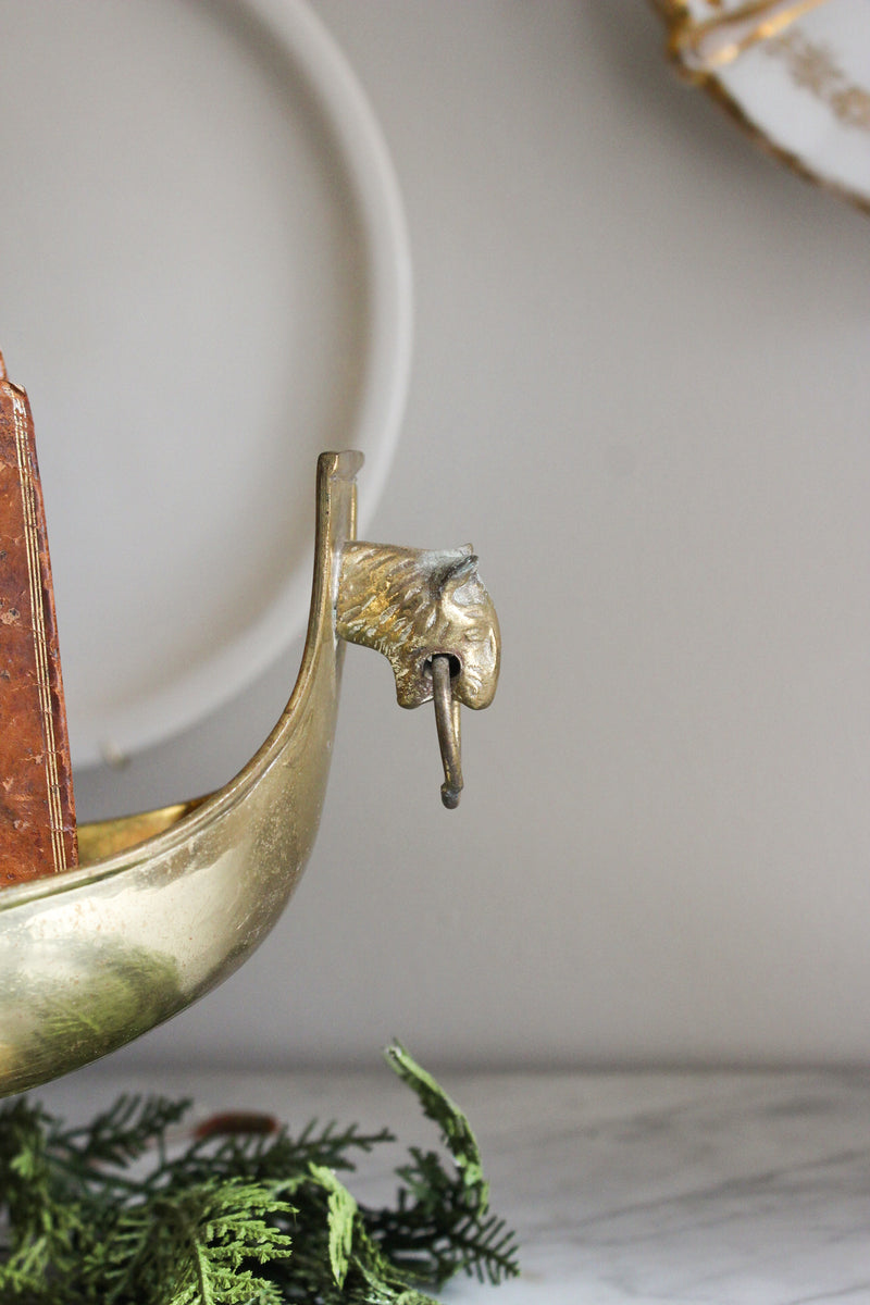 Hollywood Regency Tiger Head Compote