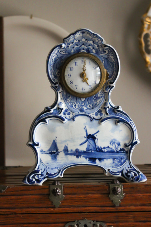 Royal Delft Hand-painted Clock
