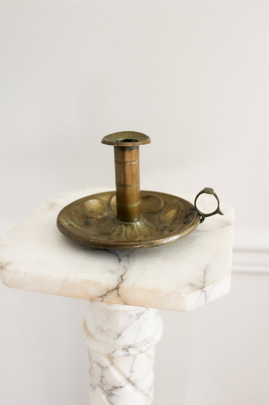 Antique Brass Adjustable Chamberstick