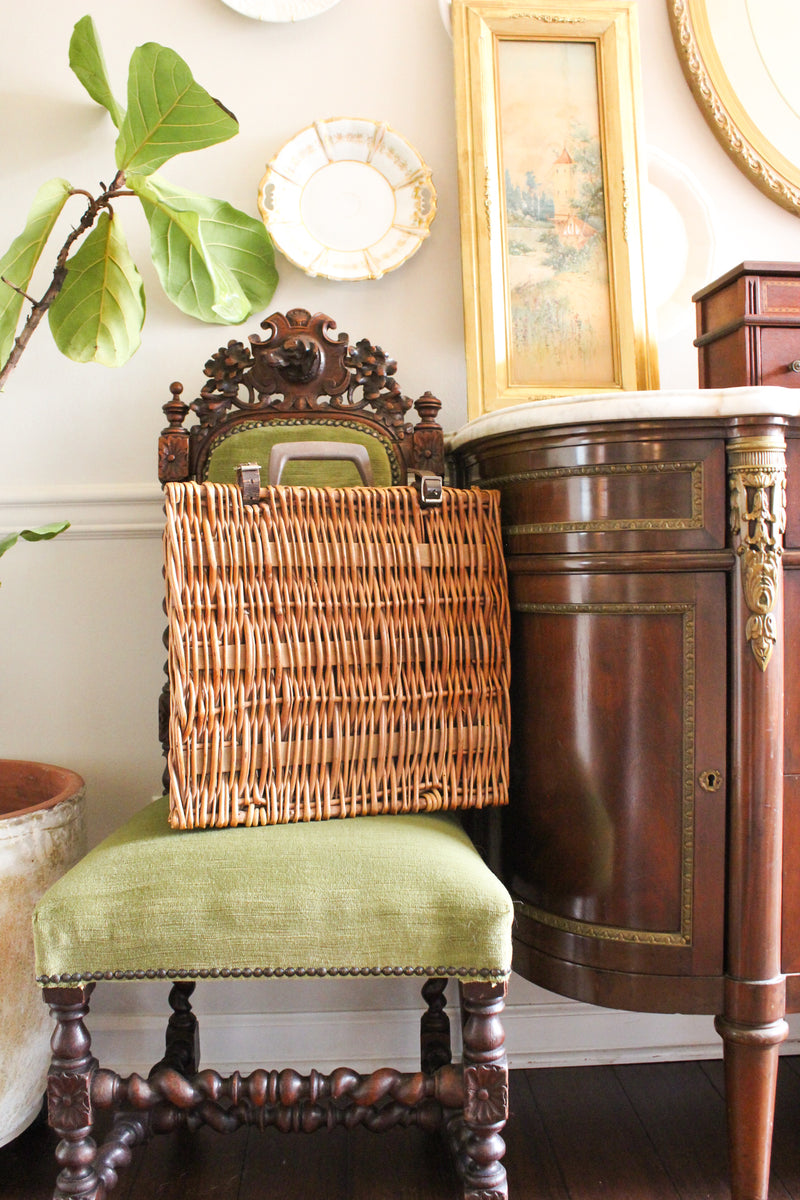 Vintage Wicker Picnic Hamper