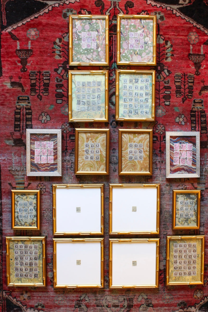 Antique Belgian Stamp Art - Forest