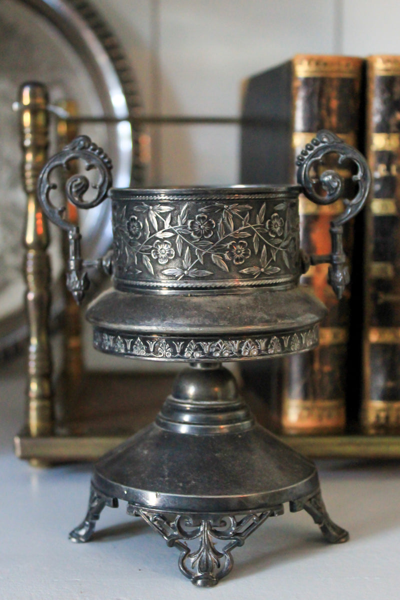 Meridian Silver Co Pair of mini Urns