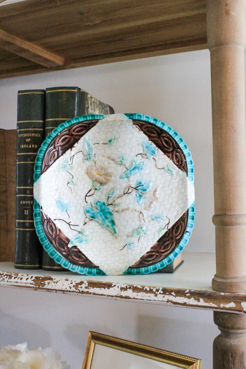 Antique Majolica Plate