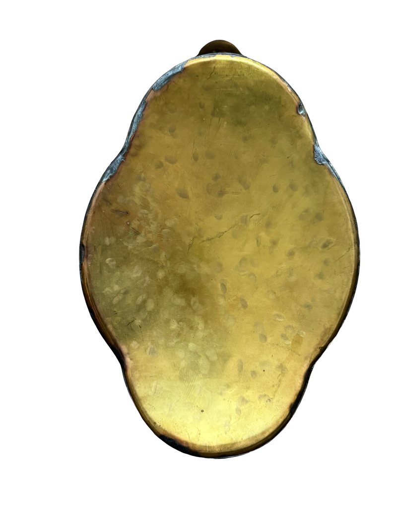 Large Hammered Brass Jardinière