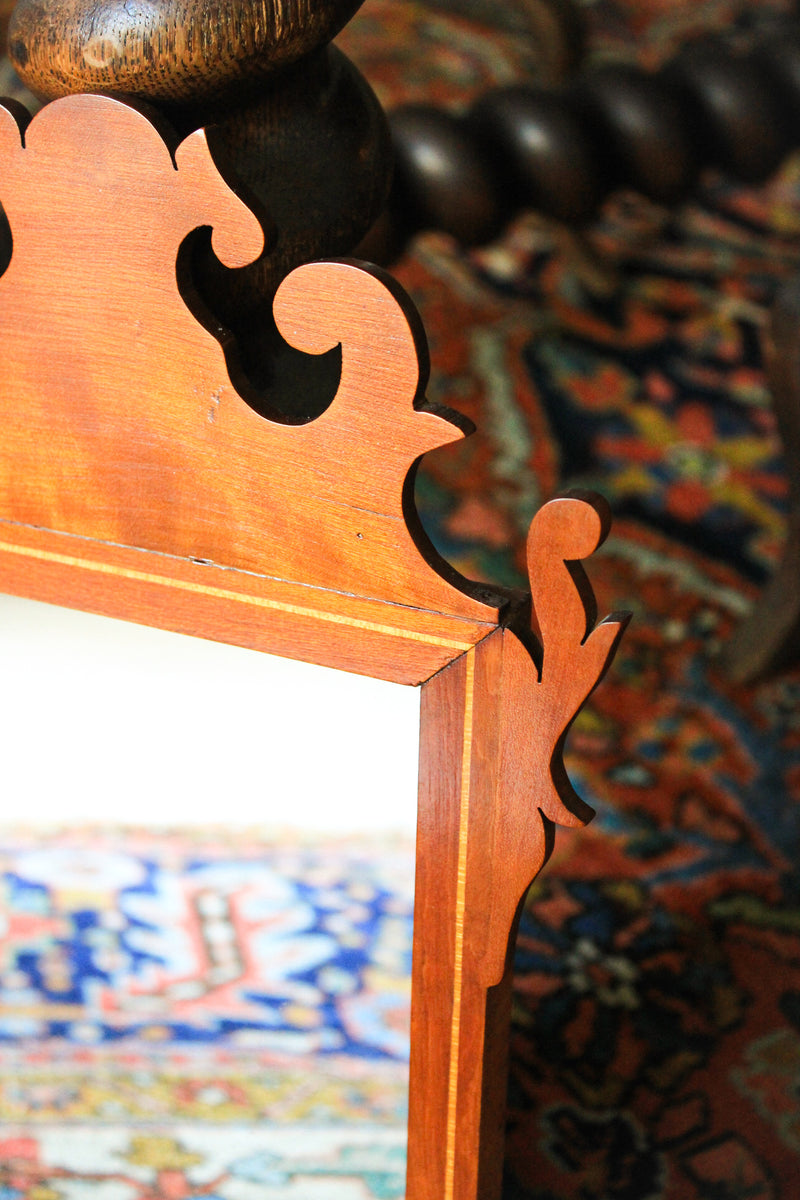Antique Miniature Chippendale-Style Mirror