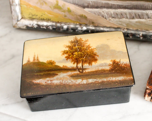 Hand Painted Lacquered Box