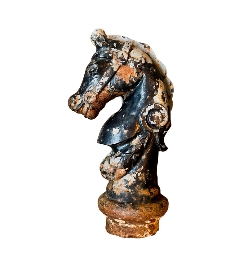 Cast Iron Horse Head Ornament