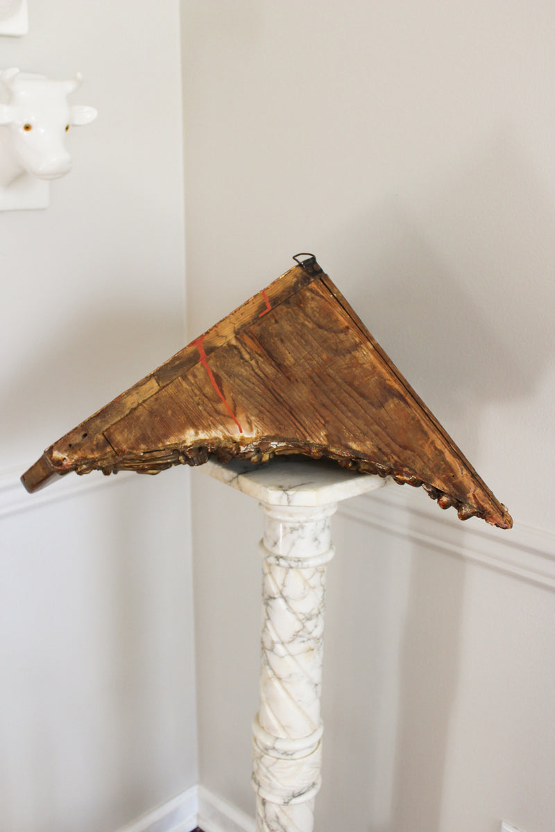 Antique Gilt Rococo Corner Wall Shelf