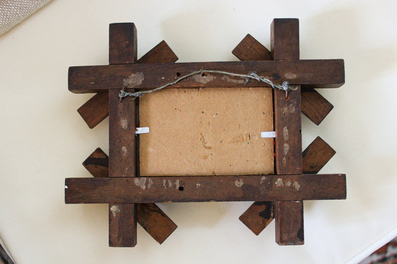 Antique Pressed Botanical in Adirondack Frame