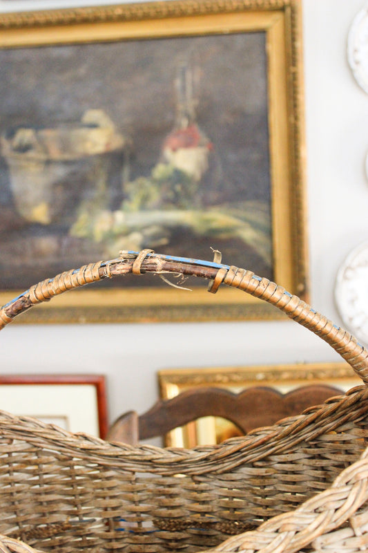 Antique European Market Basket