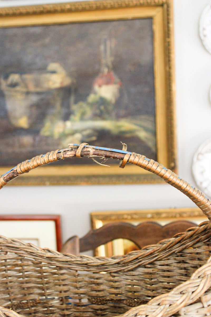 Antique European Market Basket