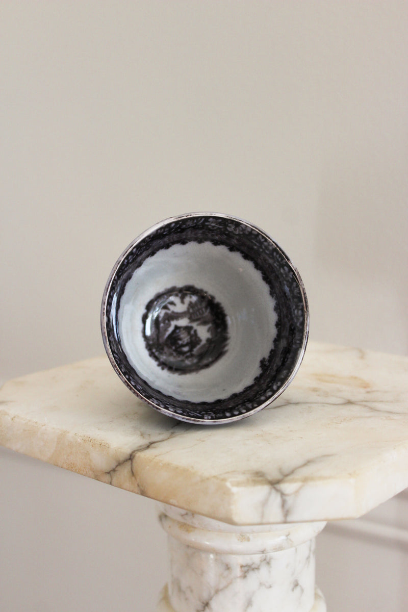 Victorian Mulberry Transferware Egg Cup