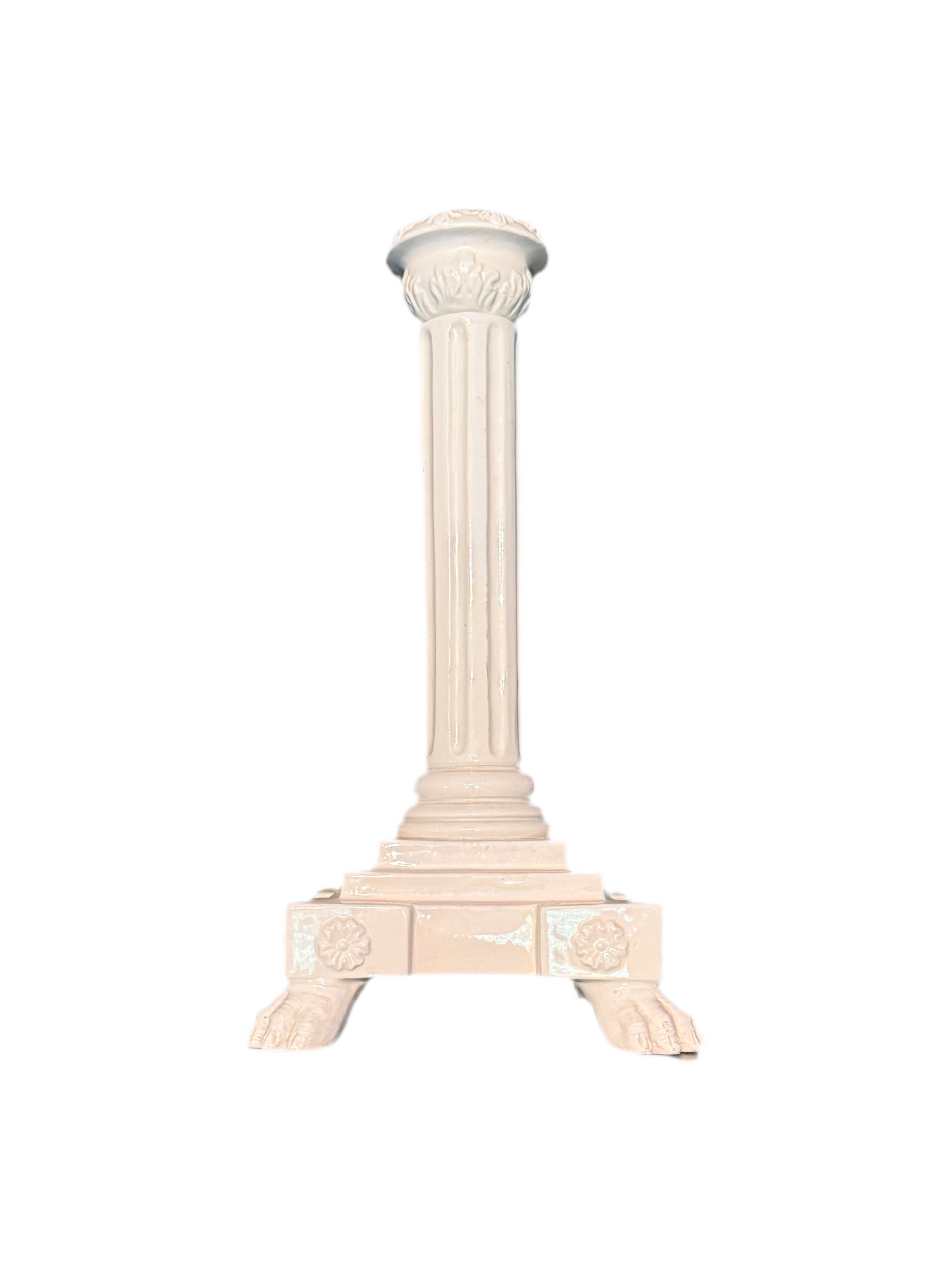 Porcelain footed candle stick
