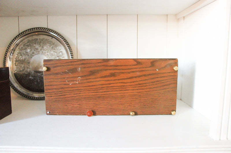 Vintage Brass Gallery Tray