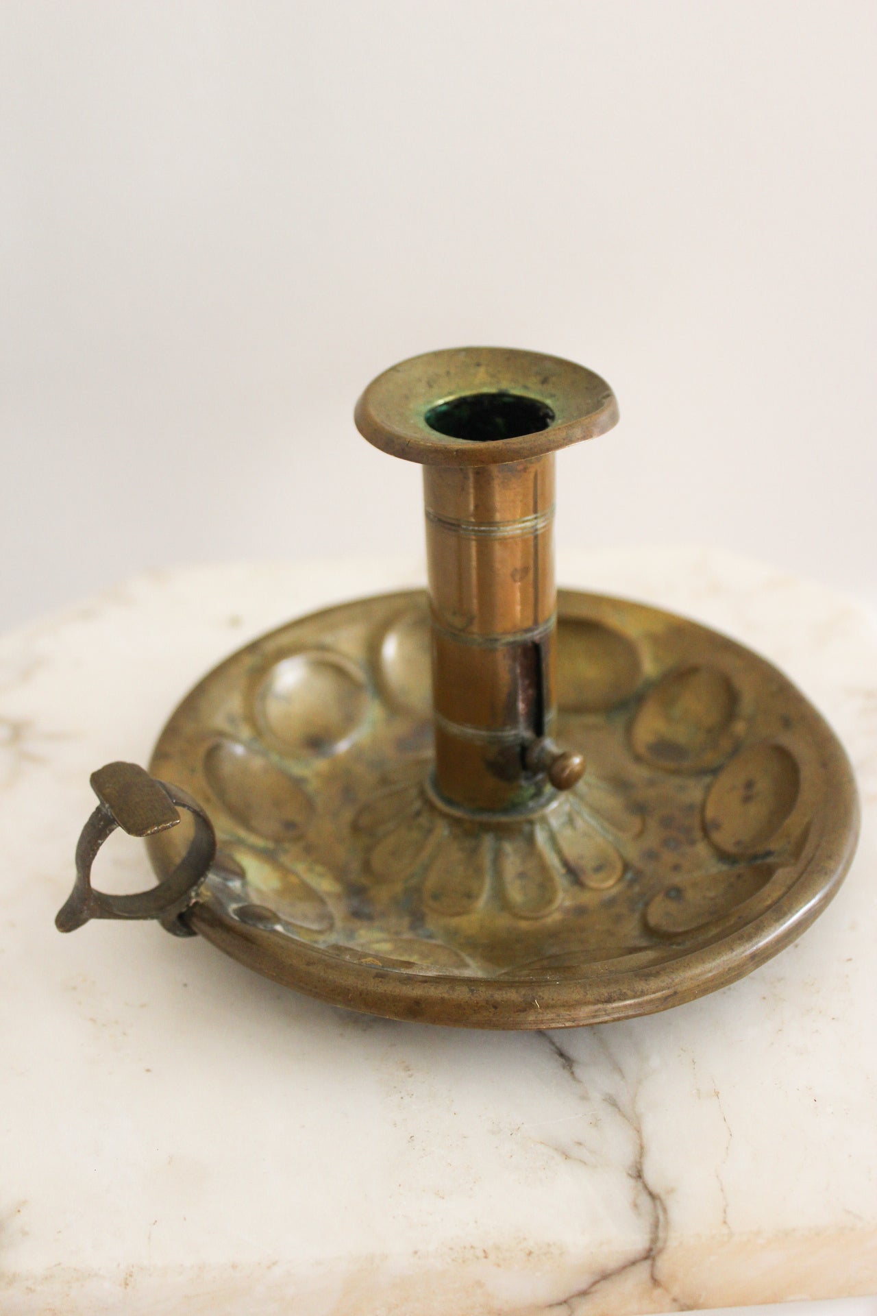 Antique Brass Adjustable Chamberstick