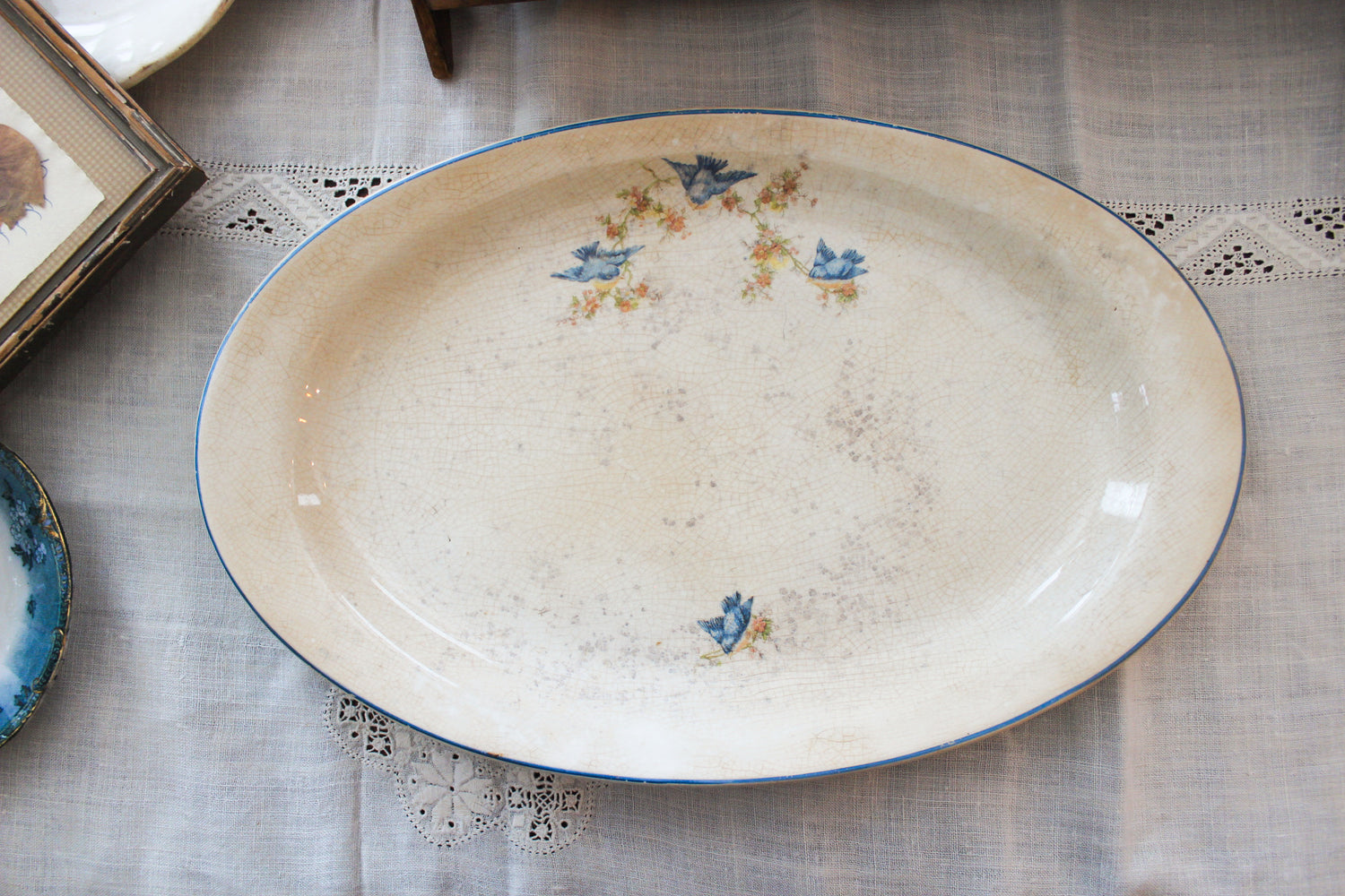 Vintage Homer Laughlin Bluebird Platter