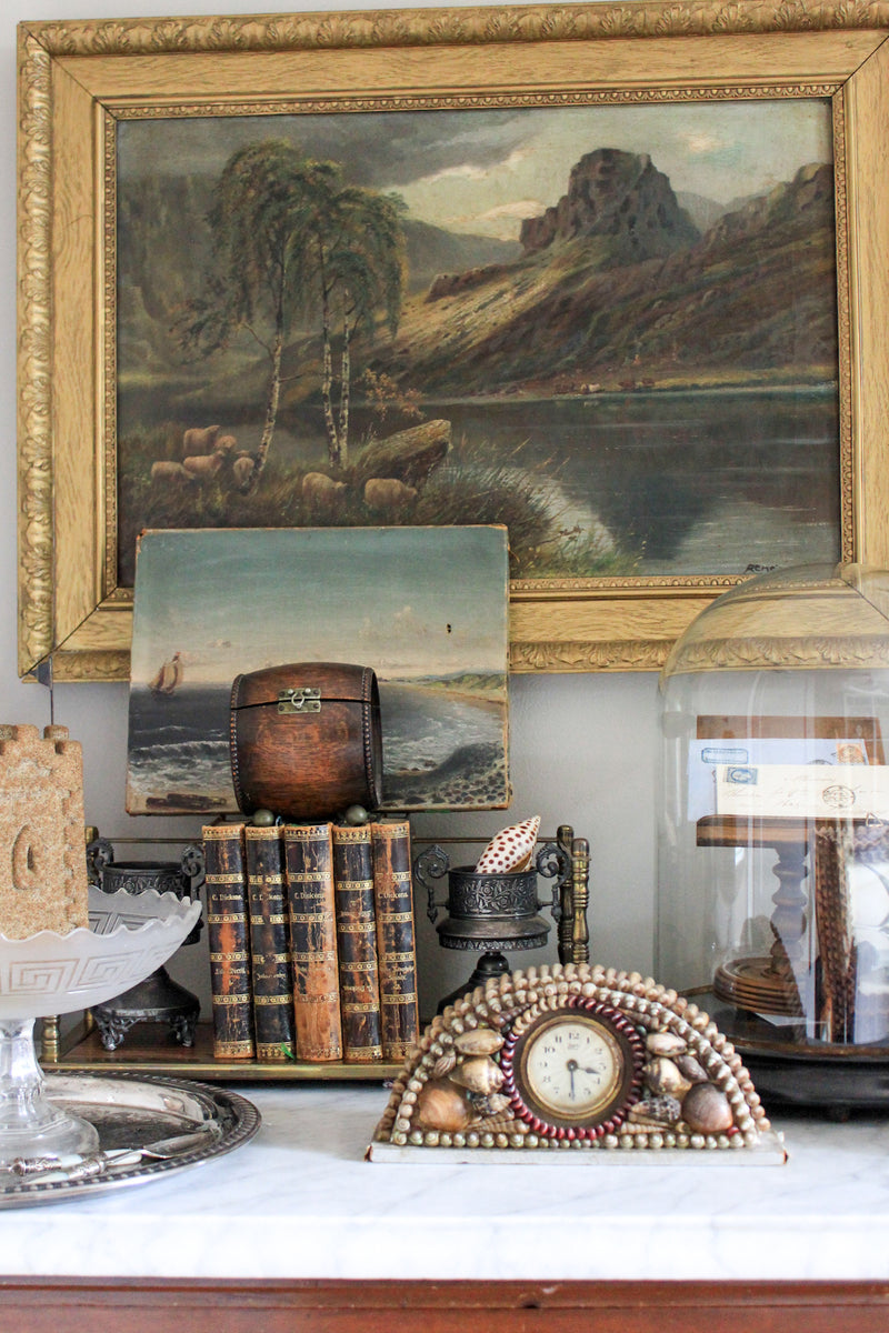 1940s Shell Mantle Clock