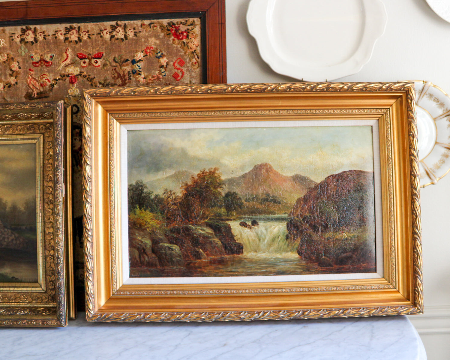 Mountain Scene Landscape Oil Painting