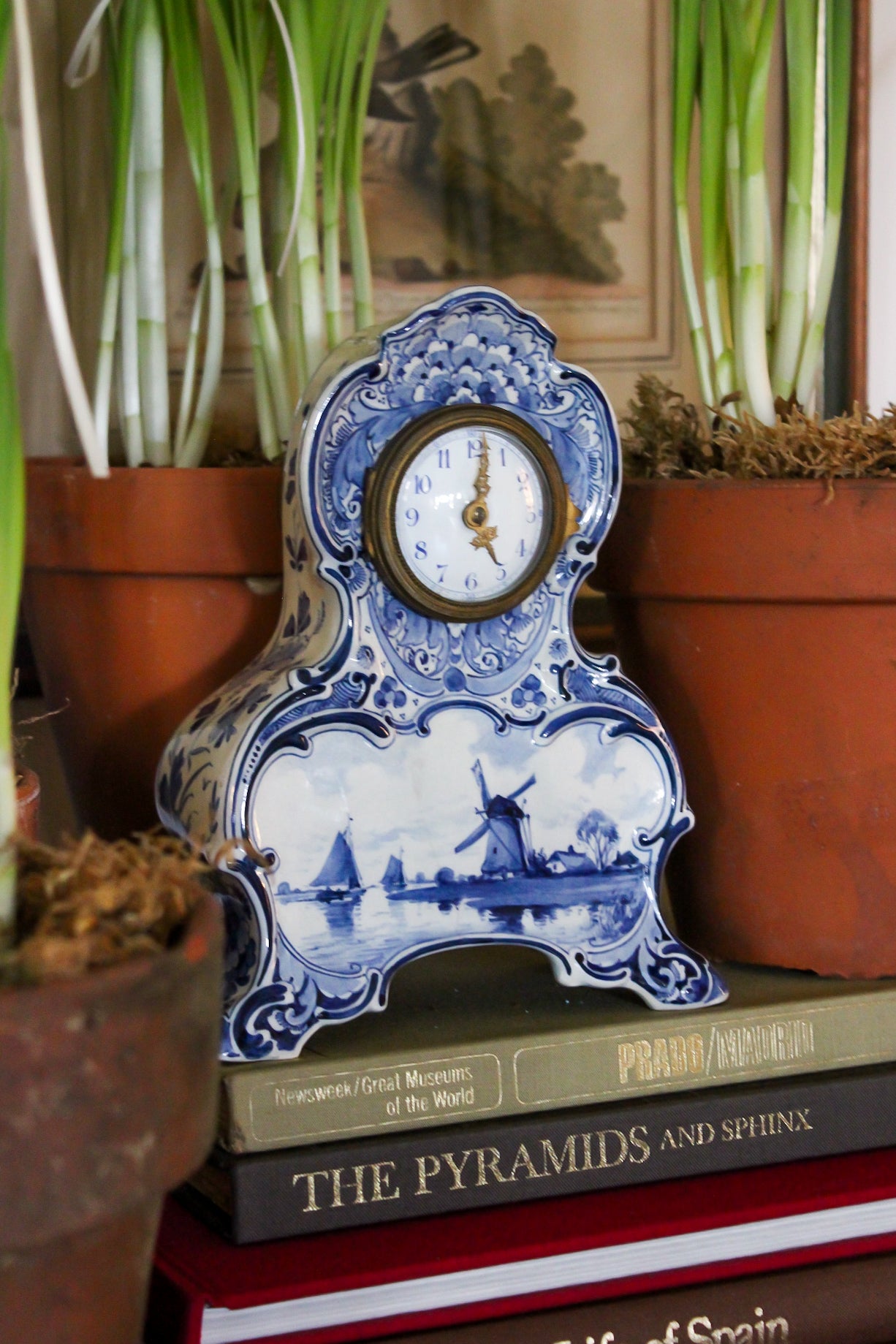 Royal Delft Hand-painted Clock