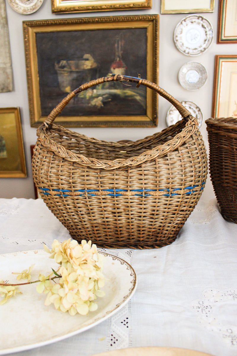 Antique European Market Basket