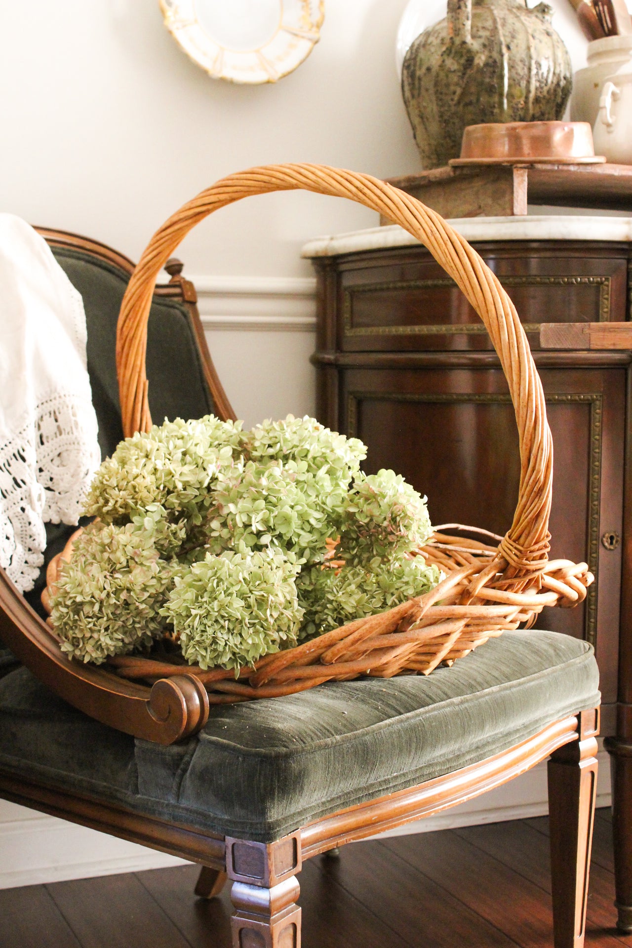 Extra Large Vintage Harvest Basket