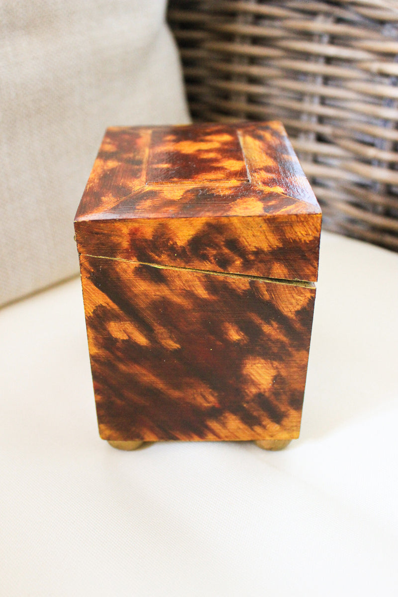 Vintage Faux Tortoise Shell Box