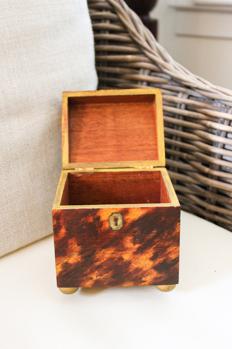 Vintage Faux Tortoise Shell Box