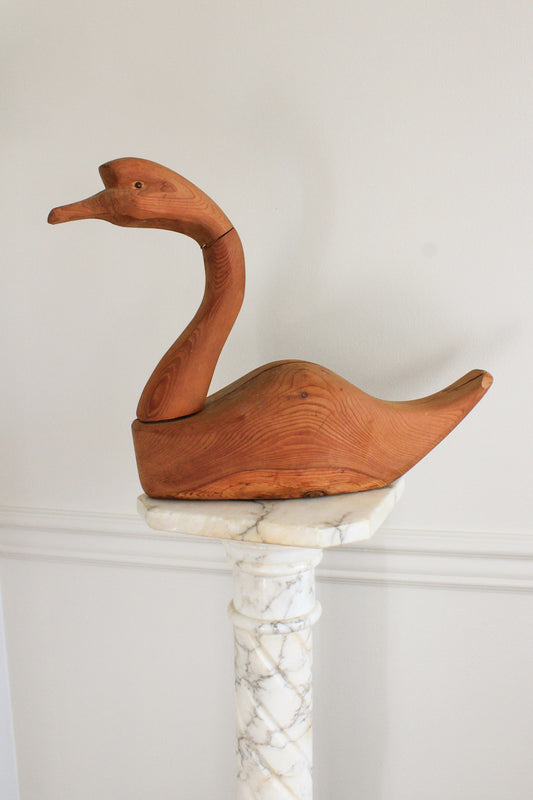 Carved Wooden Goose Decoy