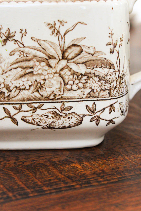 Antique G.W. Turner & Sons “Brazil” Teapot & Creamer