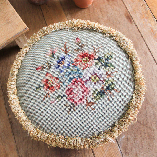 Needlepoint Footstool