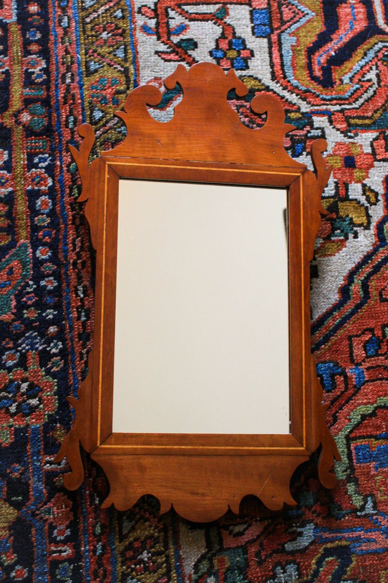 Antique Miniature Chippendale-Style Mirror