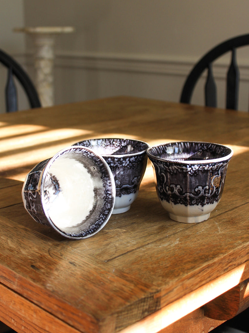 Victorian Mulberry Transferware Egg Cup