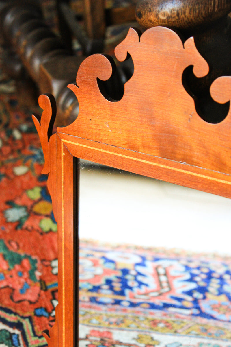 Antique Miniature Chippendale-Style Mirror