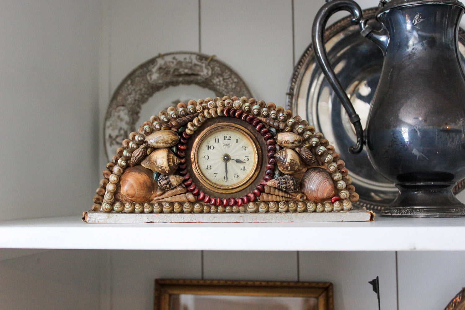 1940s Shell Mantle Clock
