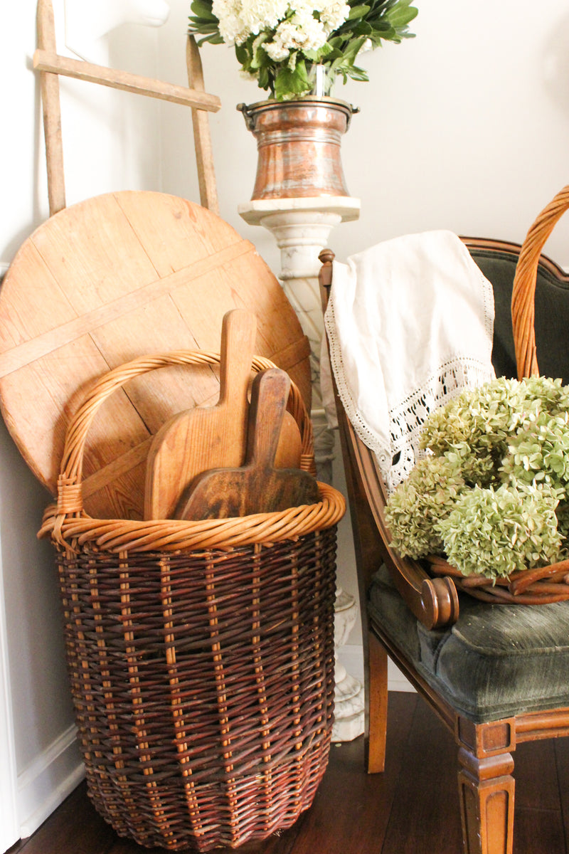 Large European Gathering Basket