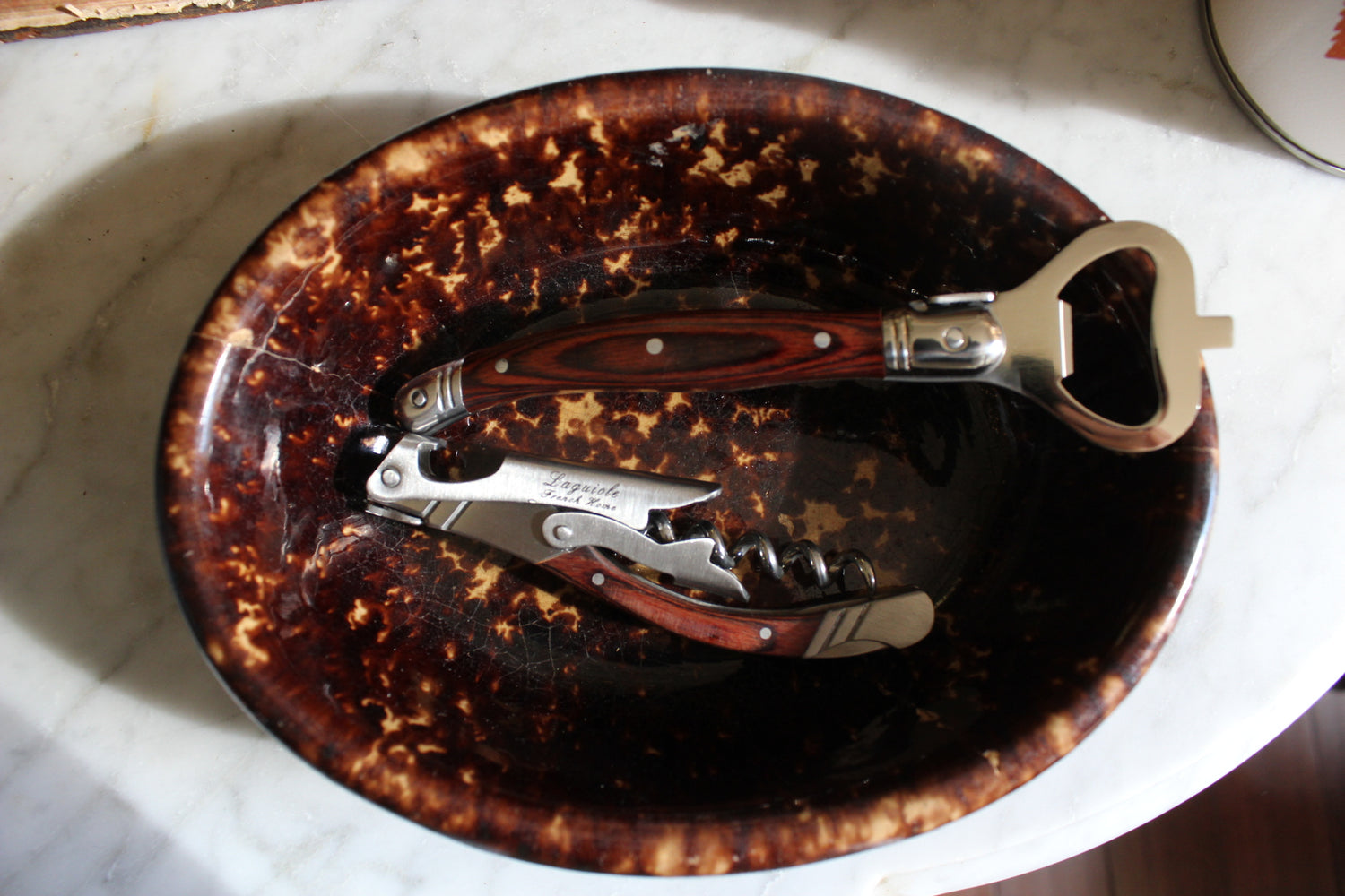 Laguiole Bottle Opener Bar Set with Pakkawood Handles