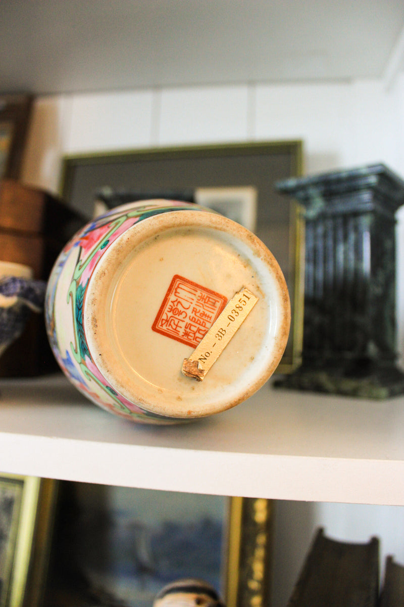 Rose Medallion Porcelain Vase